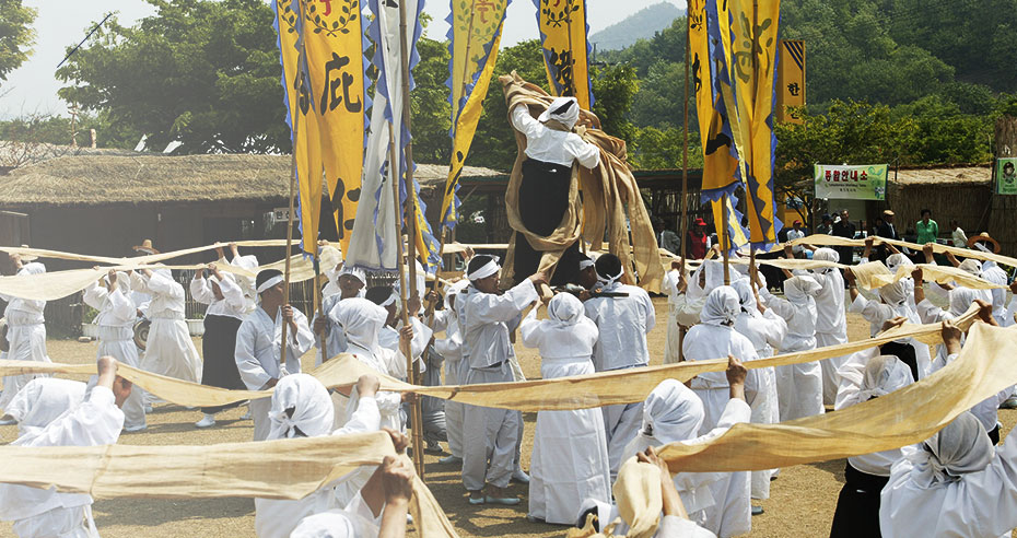 한산모시 축제 사진